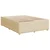 vidaXL vidaXL Box spring postelja z vzmetnico krem 140x190 cm blago, (21308470)