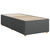 Krevet box spring s madracem tamnosivi za 1 osobu tkanine