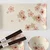 Sushi set WHITE & PINK SAKURA, set 6 kosov, bela, keramika, MIJ