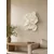 WallXpert 3D zidni ukras cvet od EVA pene DM0010, 50 x 50 cm, beli