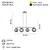 Opviq Luster Bena-87-04, O15, 12,5cm, IP20 Bakarno-srebrne boje