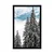 Plakat zasneženi borovi gozdovi - 60x90 silver