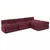 Modularna sofa 4 pcs Bordo Tkanina