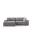 Atelier del Sofa Ugaona garnitura Pirlo 145x43x206cm Svetlosiva