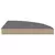 Plutajuće kutne police 2 kom sjajne sive 35 x 35 x 3,8 cm MDF