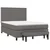 Vidaxl Box spring postelja z vzmetnico siv 140x190 cm umetno usnje