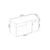 Hanah Home radni sto Mazi, 140 cm, beli