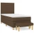 vidaXL vidaXL Box spring postelja z vzmetnico temno rjav 90x190 cm blago, (20899687)