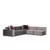 Atelier del Sofa Ugaona garnitura Lego 100x76x300cm Siva