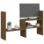 Stalak za monitor smeđi (39 - 72) x 17 x 43 cm masivna borovina