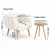 ATELIER DEL SOFA Fotelja i bočni stočić Lotus White