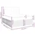 Vidaxl Box spring postelja z vzmetnico modra 200x200 cm blago