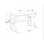 Hanah Home Radni sto Wake, 120x72,8x60 cm, Maslina-zlatne boje