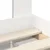 Vidaxl Konstrukcija postelje Bela 200 x 200 cm Masivno borovo les