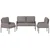Setovi sofa 3 pcs Sivo-smeđa 115 x 56 x 80 cm Šperploča