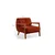 Atelier del Sofa Viličasta stolica Drop Berger, 75x90x75 cm, Bela
