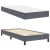 Vidaxl Postelja boxspring z vzmetnico Temno siva 90 x 190 cm Žamet