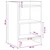 vidaXL Posteljne mize 2 pcs Bela 40 x 30 x 60 cm Inženirski les