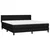 Vidaxl Box spring postelja z vzmetnico črna 160x200 cm blago