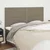 Vidaxl Vzglavje postelje sivo-rjavo 180x5x118/128 cm blago