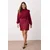 Trendyol Curve Ženska haljina Tbbaw25Ah00117, Bordo