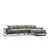 Atelier del Sofa Ugaona garnitura Frido 100x92x308cm Svetlosiva