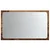 Kupaonsko ogledalo s LED svjetlom boja drva 60x8,5x38 cm