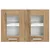 vidaXL Viseča omarica s polico Riga 2 pcs Umetni hrast 60 x 31 x 40 cm