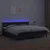 Krevet box spring s madracem LED crni 200x200cm od umjetne kože