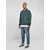 Urban Classics Majica Collar Crew, zelena