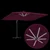 Suncobran S LED lampica Bordeaux Crvena 352 x 251 x 265 cm