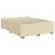 Vidaxl Box spring postelja z vzmetnico krem 140x190 cm blago