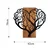 Aberto Design Zidna dekoracija Brain Tree, 58x62 cm, Crna