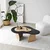 Hanah Home Klub sto Melted, 105x35x65 cm, Bež-crni