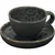 LE COQ Phobos espresso skodelice s krožnički, 45 mm, premer: 105 mm, črna, modra (6 kos)