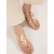 Trendyol Shoes Ženske sandale TAKSS25SD00008, Zlatne boje