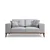 Atelier del Sofa Dvosed na razvlačenje Montana 91x85x184cm Sivi