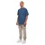 Large Small Spaceblue Embroidery T-Shirt