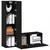 Set TV komoda Zidne 3 pcs Crni hrast 130,5 x 30 x 140 cm