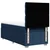 Vidaxl Box spring postelja z vzmetnico modra 100x200 cm blago