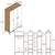 Hanah Home Garderober Kumsal PT, 120x201.4x47.5 cm, Beli