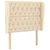Vidaxl vidaXL Vzglavje postelje s krilci, kremno, 93x23x118/128 cm, blago