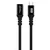 MicroConnect Kabel USB 3.2 Gen 2x2 USB-C 0,5 m MC-USB3.2CC05-FA črne barve