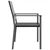 Vrtne stolice 2 kom crne 54 x 62,5 x 89 cm od poliratana
