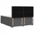 vidaXL Postelja boxspring z vzmetnico Temno siva 140 x 190 cm Blago