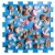 Ortek Masažna ortopedska podloga Puzzle Mix 9 elementov Modra