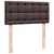 Vidaxl Box spring postelja z vzmetnico temno rjava 90x200 cm blago