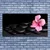 tulup.si Slika na platnu Črna stone flower 140x70 cm