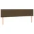 Vidaxl Box spring postelja z vzmetnico temno rjava 180x200 cm blago