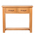 Konzolni stol s 2 ladice 83 x 30 x 73 cm masivna hrastovina